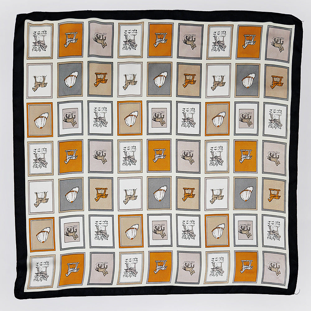 New Arrival 70cm Small Silk Scarf for Women – Satin-Finished Versatile Square Scarf, Fresh & Premium Look